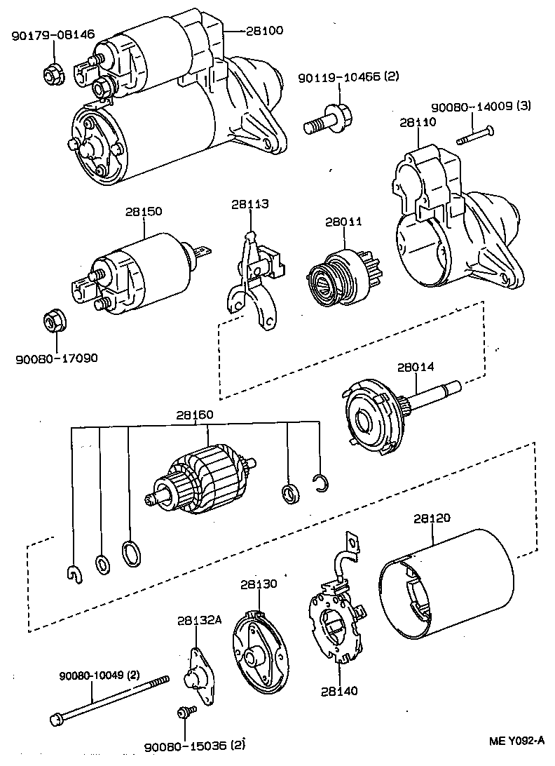 28100-02040 STARTER ASSY product image