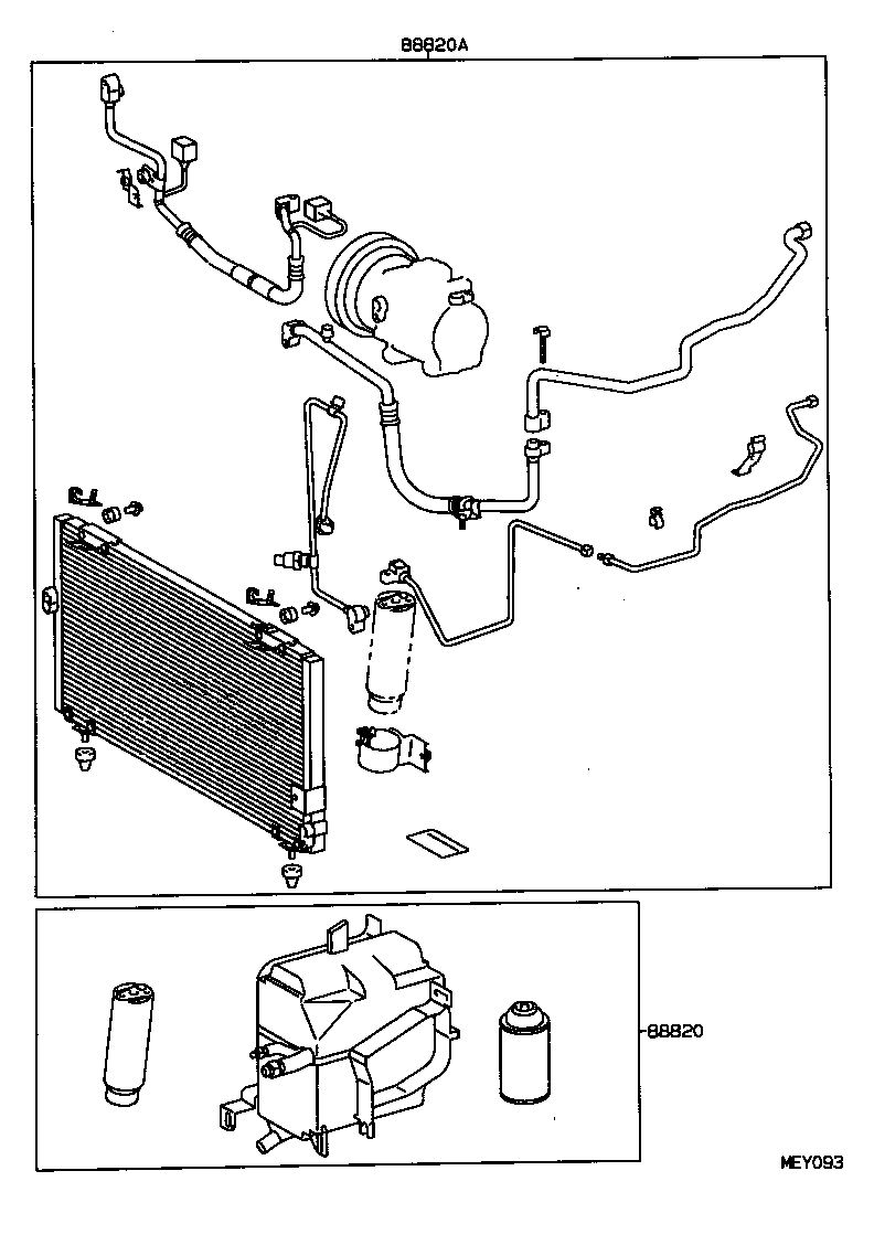 88830-1G730 AIR CONDITIONER & ACCESSORY SUB-ASSY, NO.2 product image