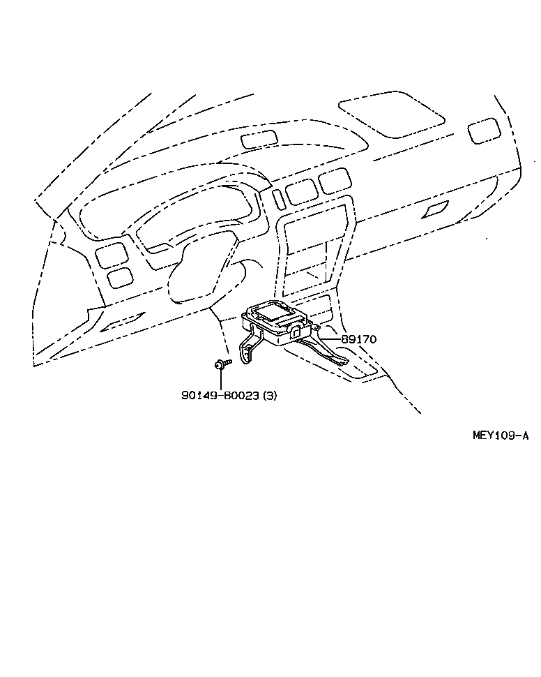 89170-16050 SENSOR ASSY, AIR BAG product image