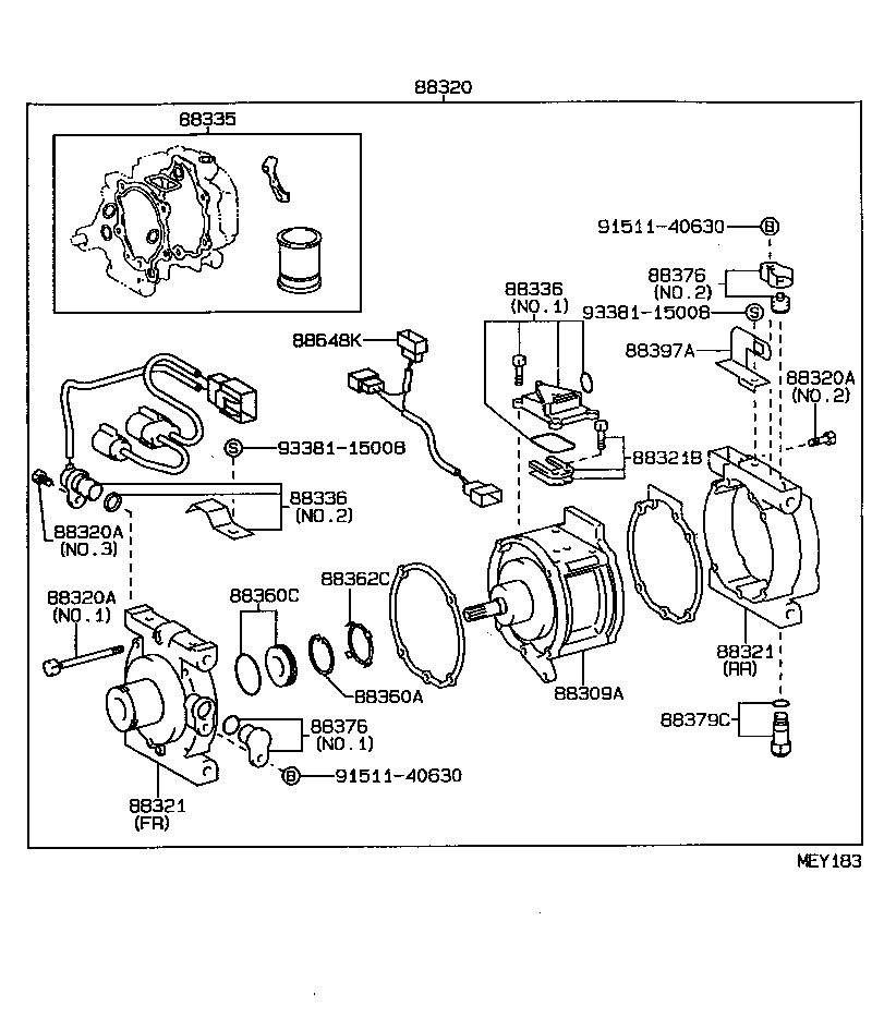 88336-12090 SENSOR, COMPRESSOR product image