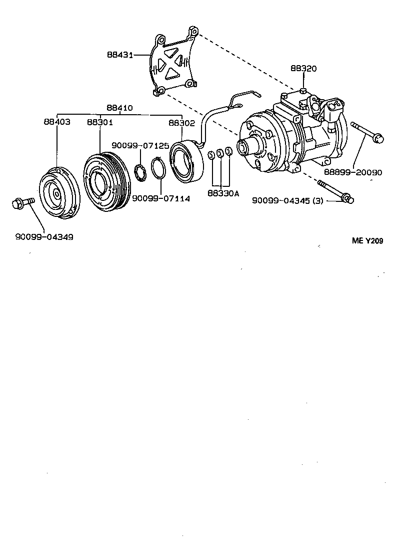 88320-2B080 COMPRESSOR ASSY, COOLER product image
