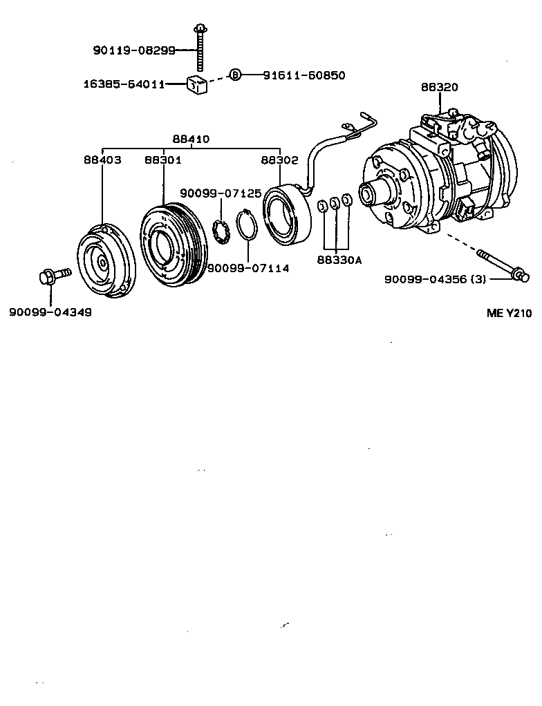 88320-2B080 COMPRESSOR ASSY, COOLER product image