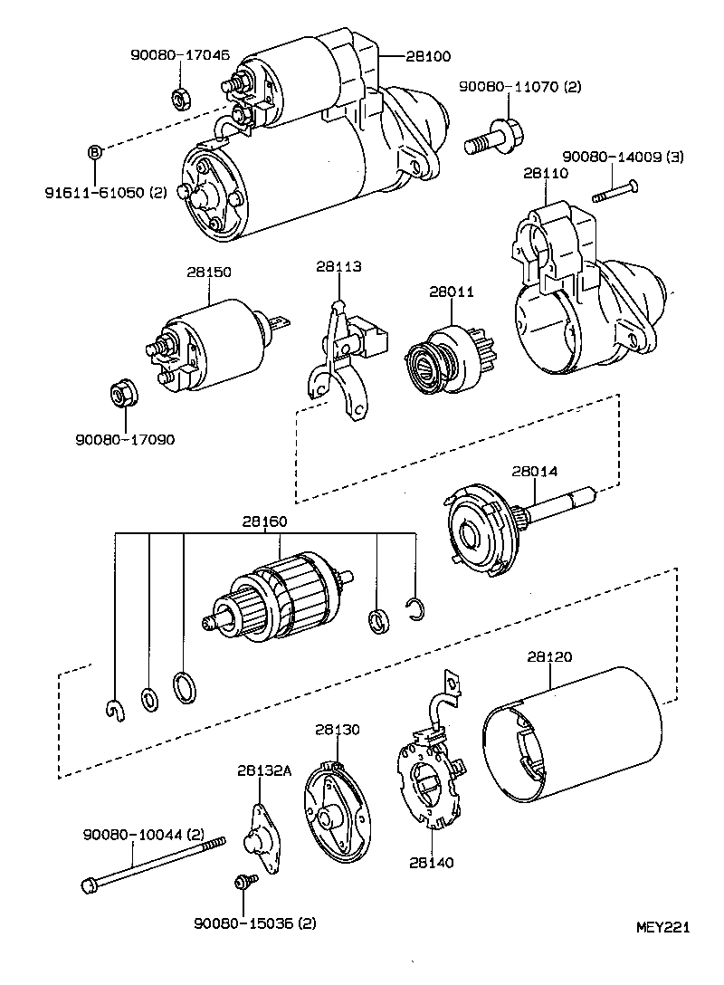 28113-04030 LEVER, STARTER PINION DRIVE product image