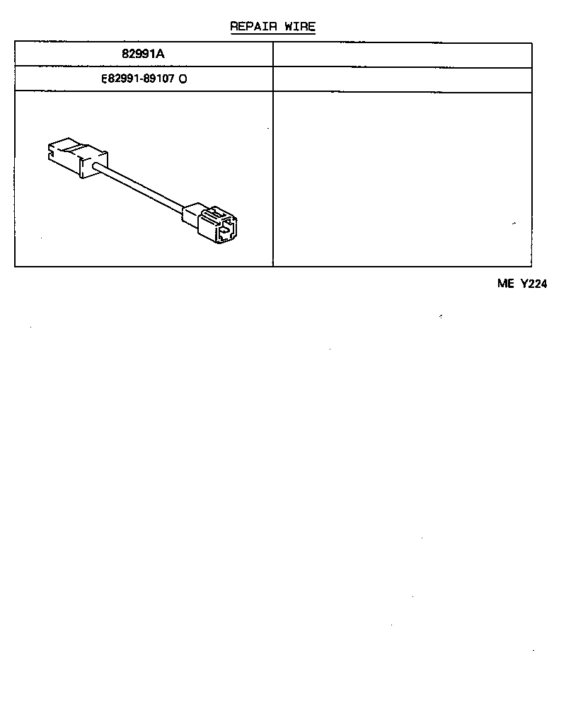 82122-35250 WIRE, ENGINE, NO.2 product image