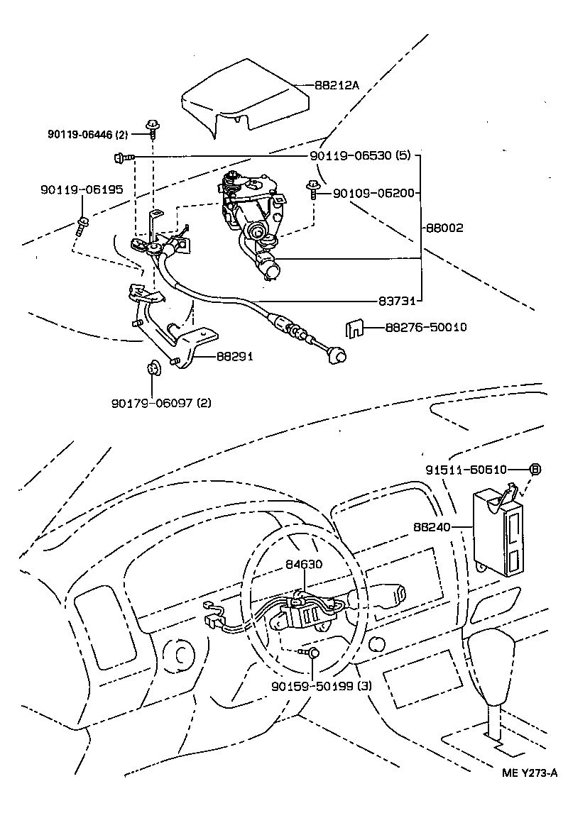 Toyota 88240-50070 COMPUTER ASSY, CRUISE CONTROL