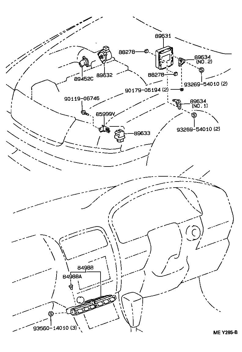89634-50060 BRACKET, TRACTION CONTROL COMPUTER product image