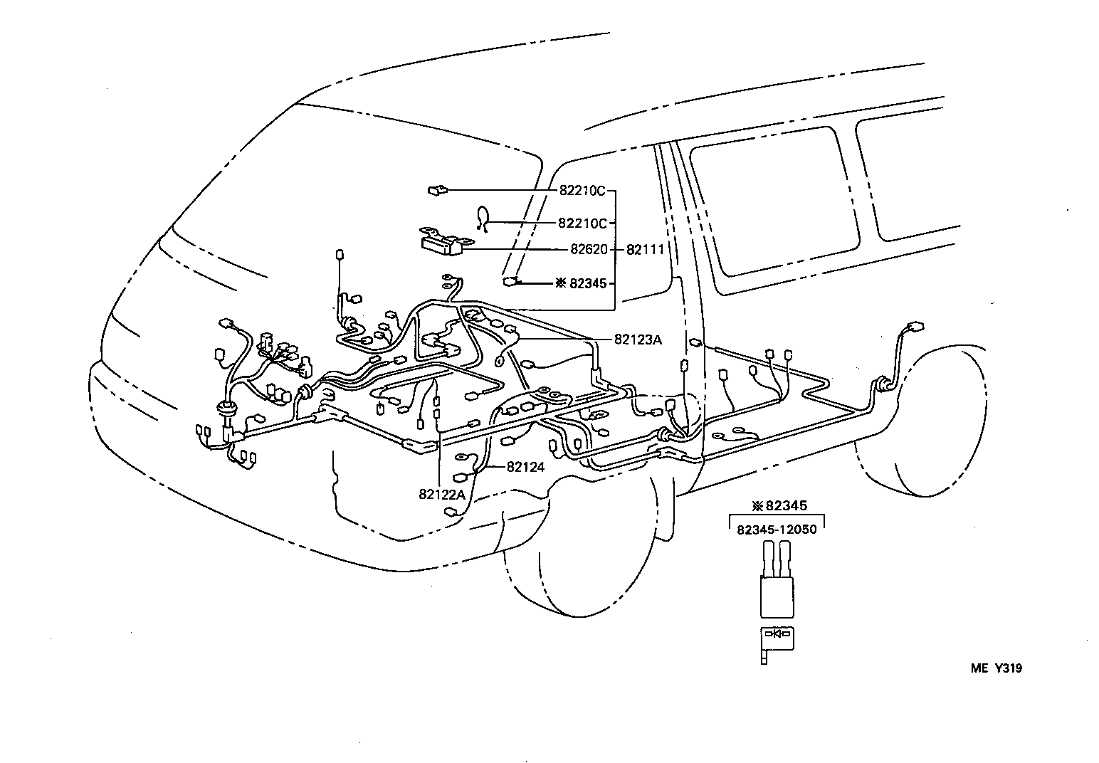 82817-28550 PROTECTOR, WIRING HARNESS, NO.1 product image