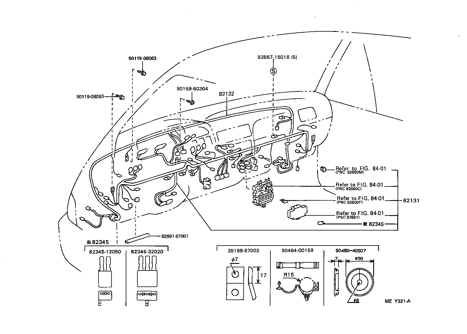 82817-28550 PROTECTOR, WIRING HARNESS, NO.1 product image