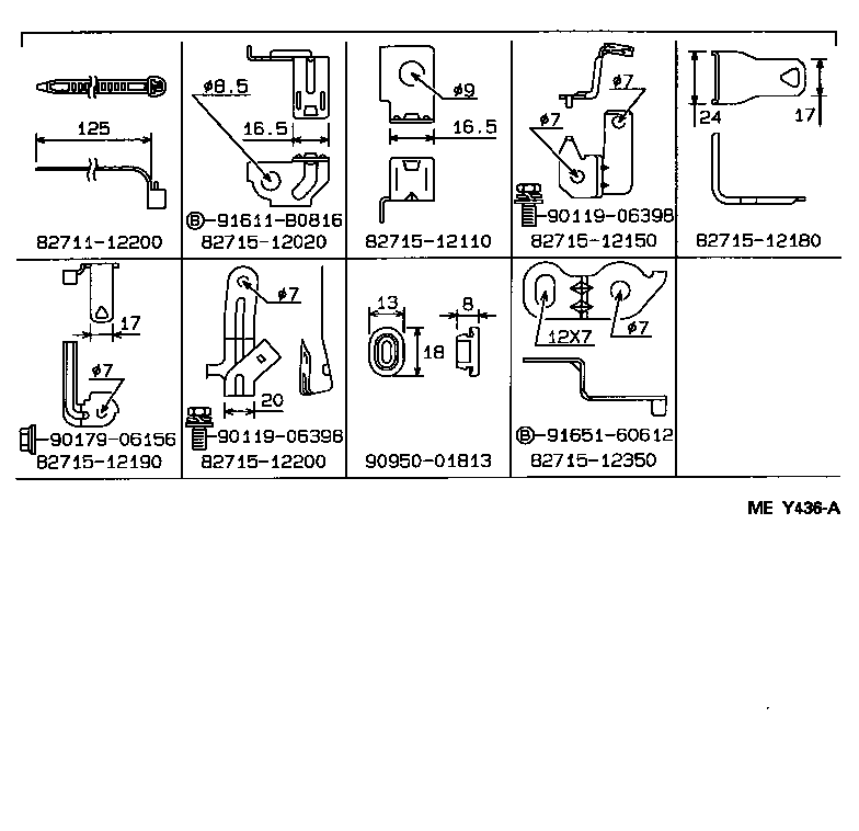 82142-12260 WIRE, INSTRUMENT PANEL, NO.2 product image
