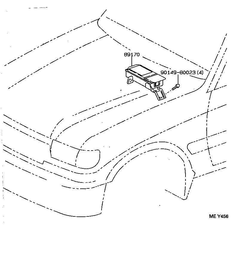 89170-60020 SENSOR ASSY, AIR BAG product image