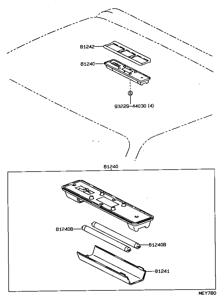 81242-95400 GASKET, ROOM LAMP, NO.1 product image