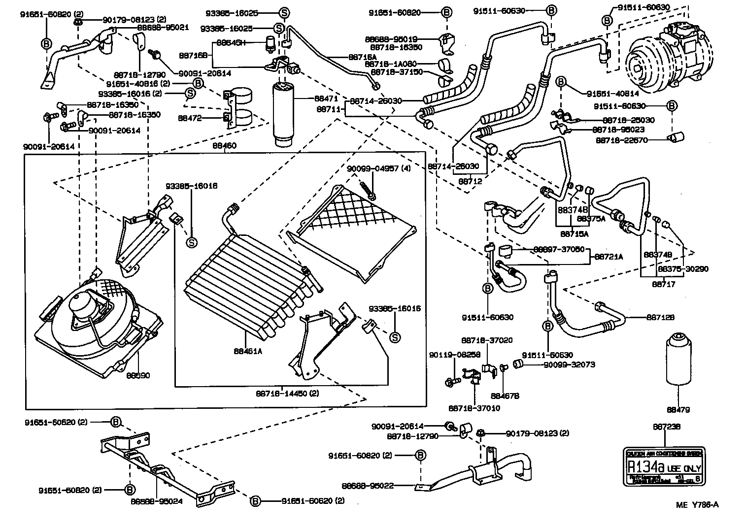 88467-22010 INSULATOR, COOLER CONDENSER MOUNTING product image