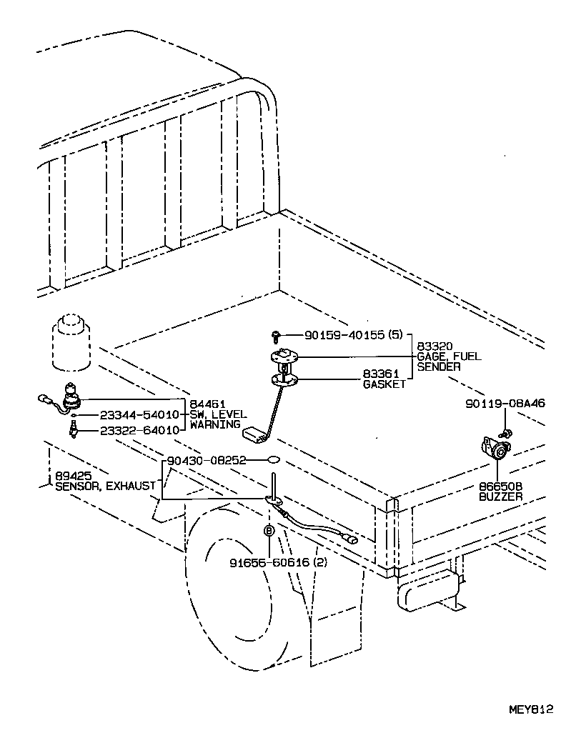 85432-25010 SOLENOID, KEY INTER LOCK product image