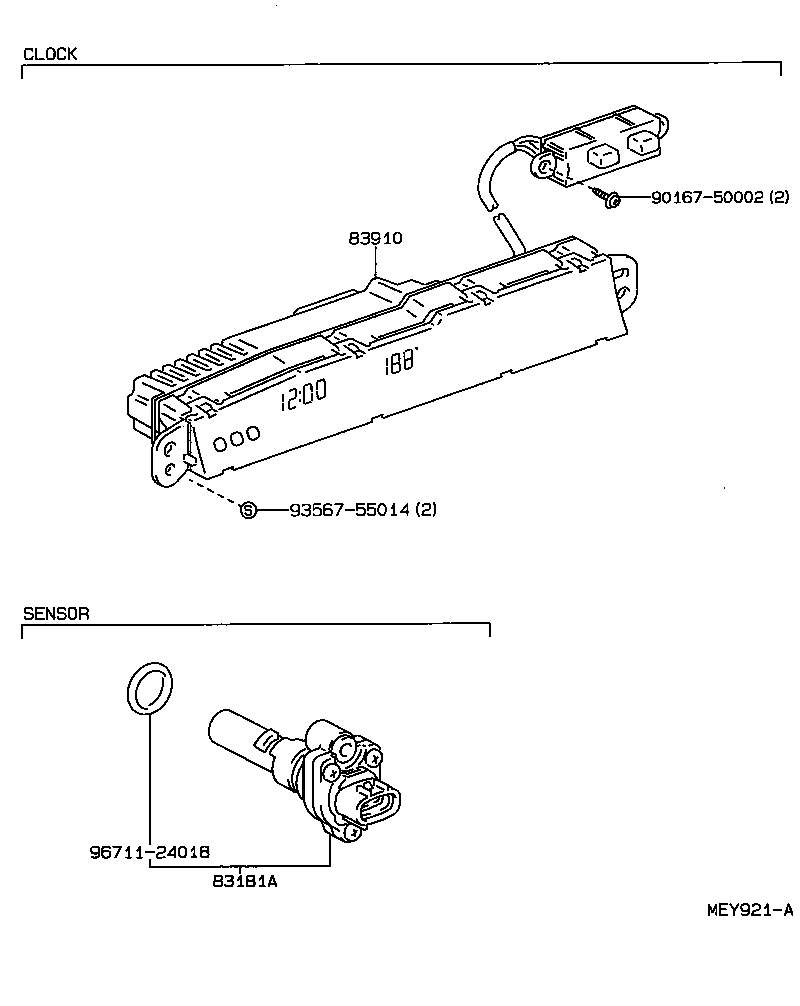 83110-41010 SPEEDOMETER ASSY product image