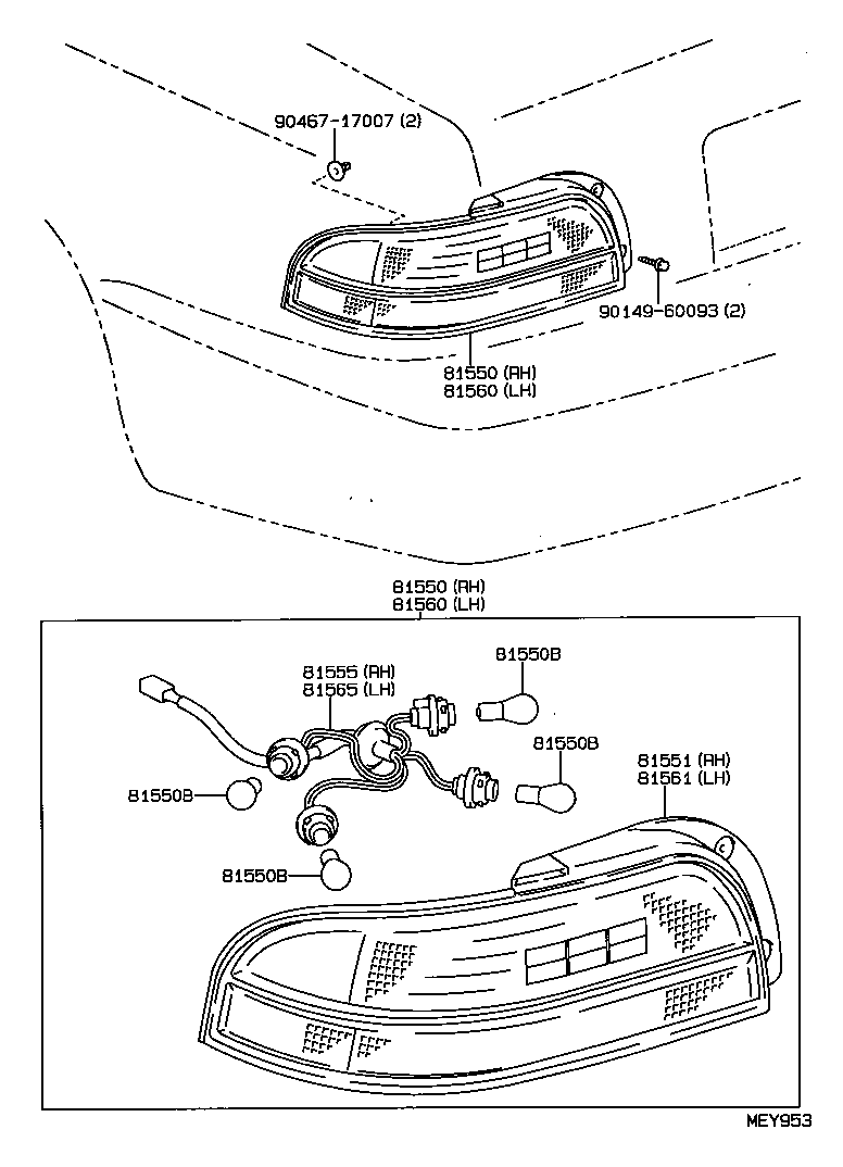 81551-AC040 LENS, REAR COMBINATION LAMP, RH product image