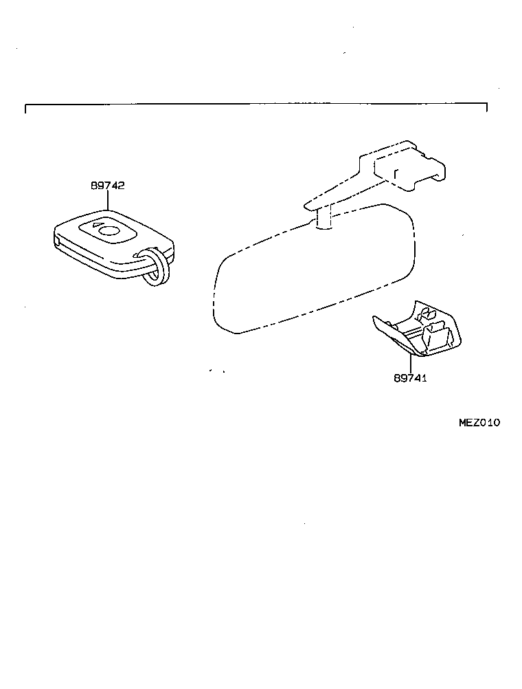 89742-12090 TRANSMITTER, DOOR CONTROL product image