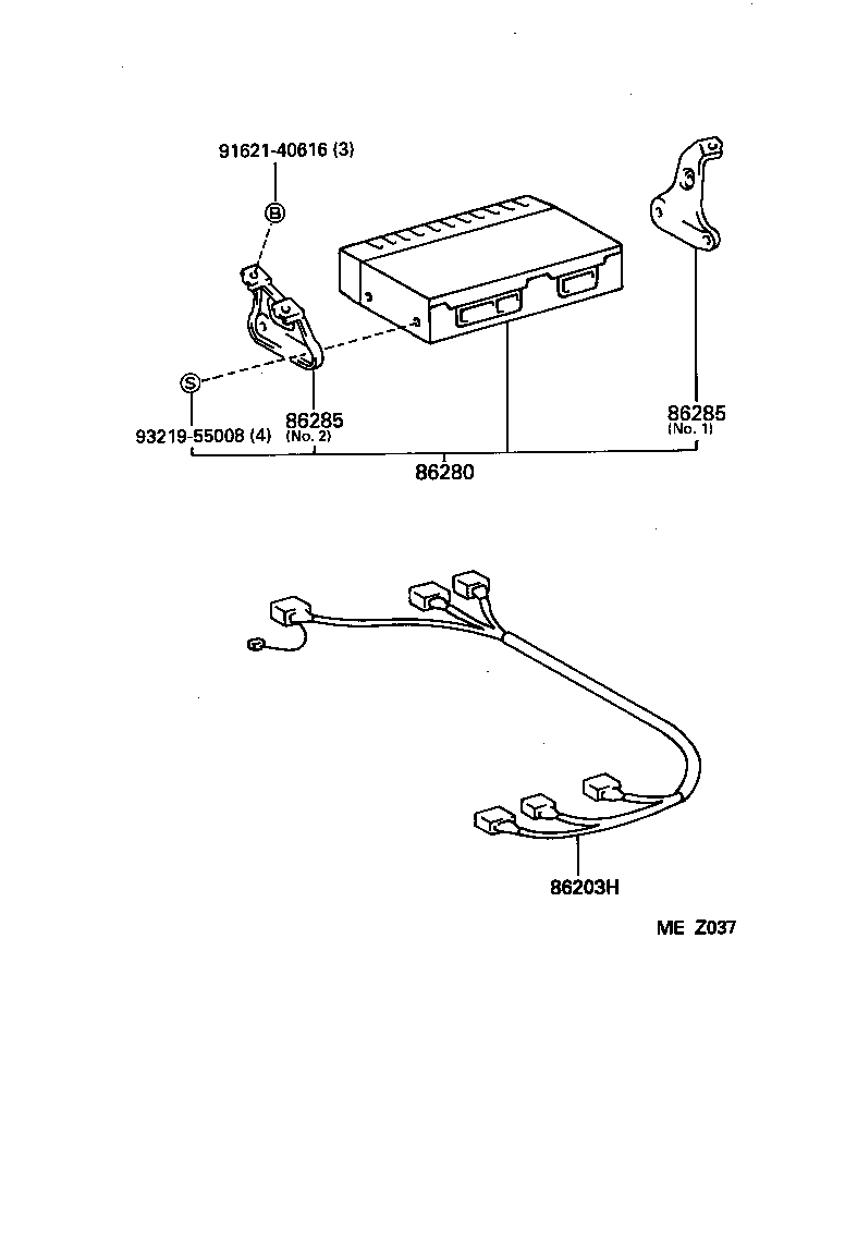 86280-12190 AMPLIFIER ASSY, STEREO COMPONENT product image