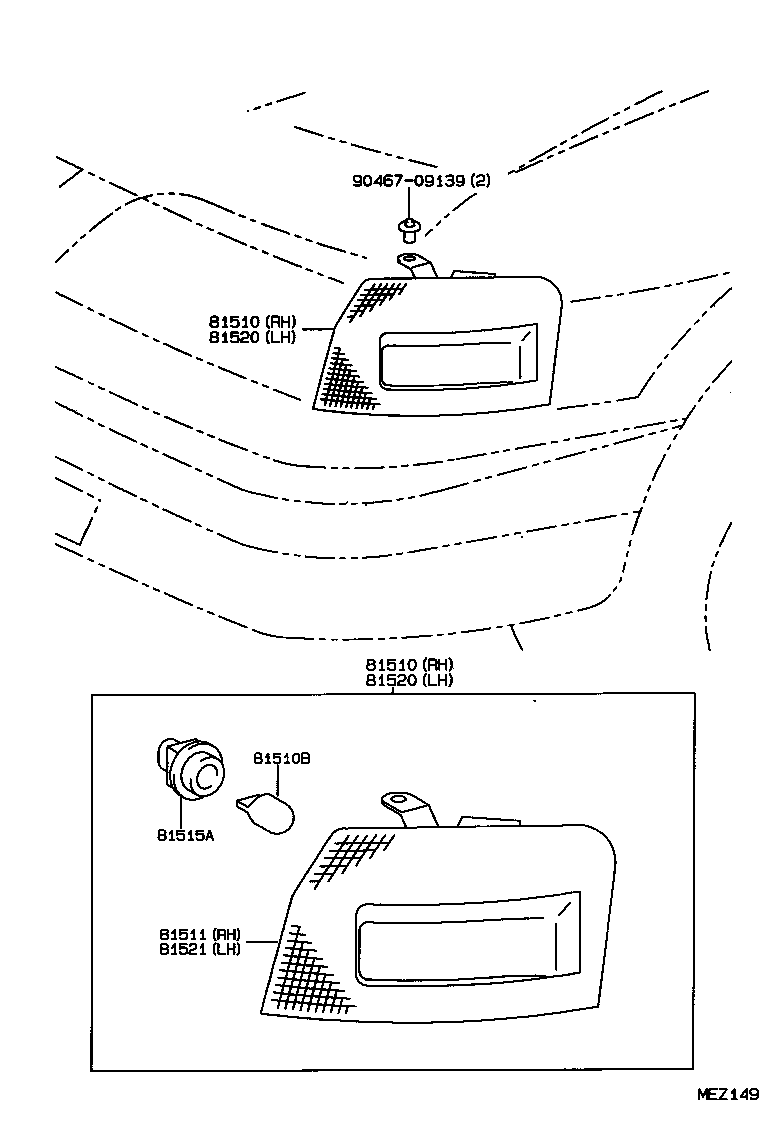 81511-12820 LENS, FRONT TURN SIGNAL LAMP, RH product image