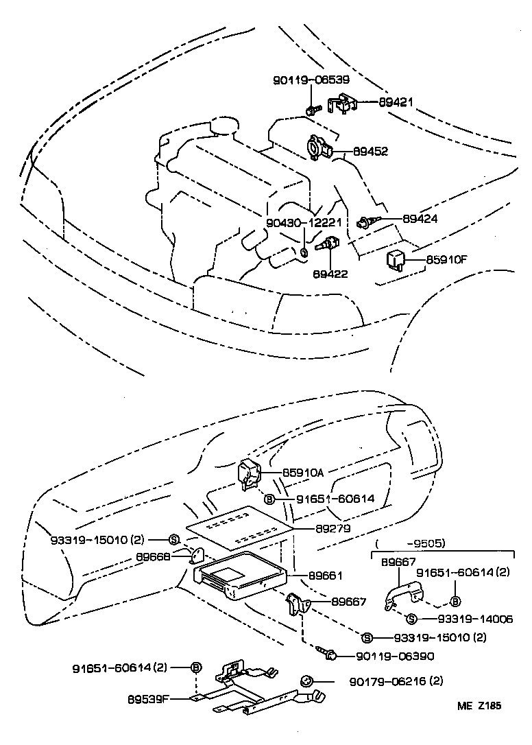 89661-1A340 COMPUTER, ENGINE CONTROL product image
