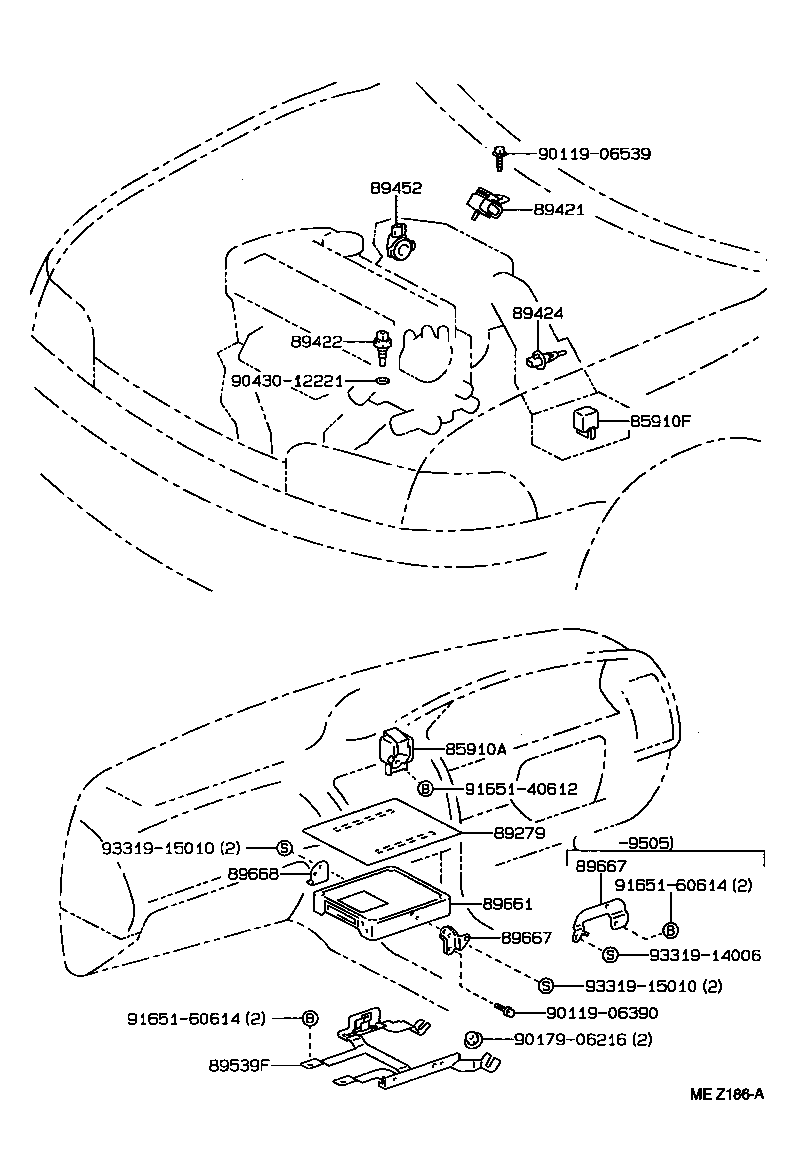 89661-1A590 COMPUTER, ENGINE CONTROL product image