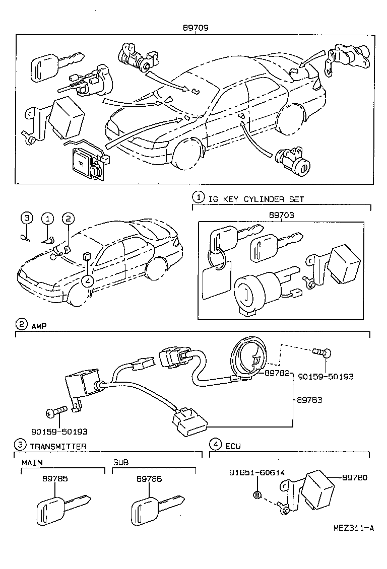 89780-12010 COMPUTER ASSY, TRANSPONDER KEY product image
