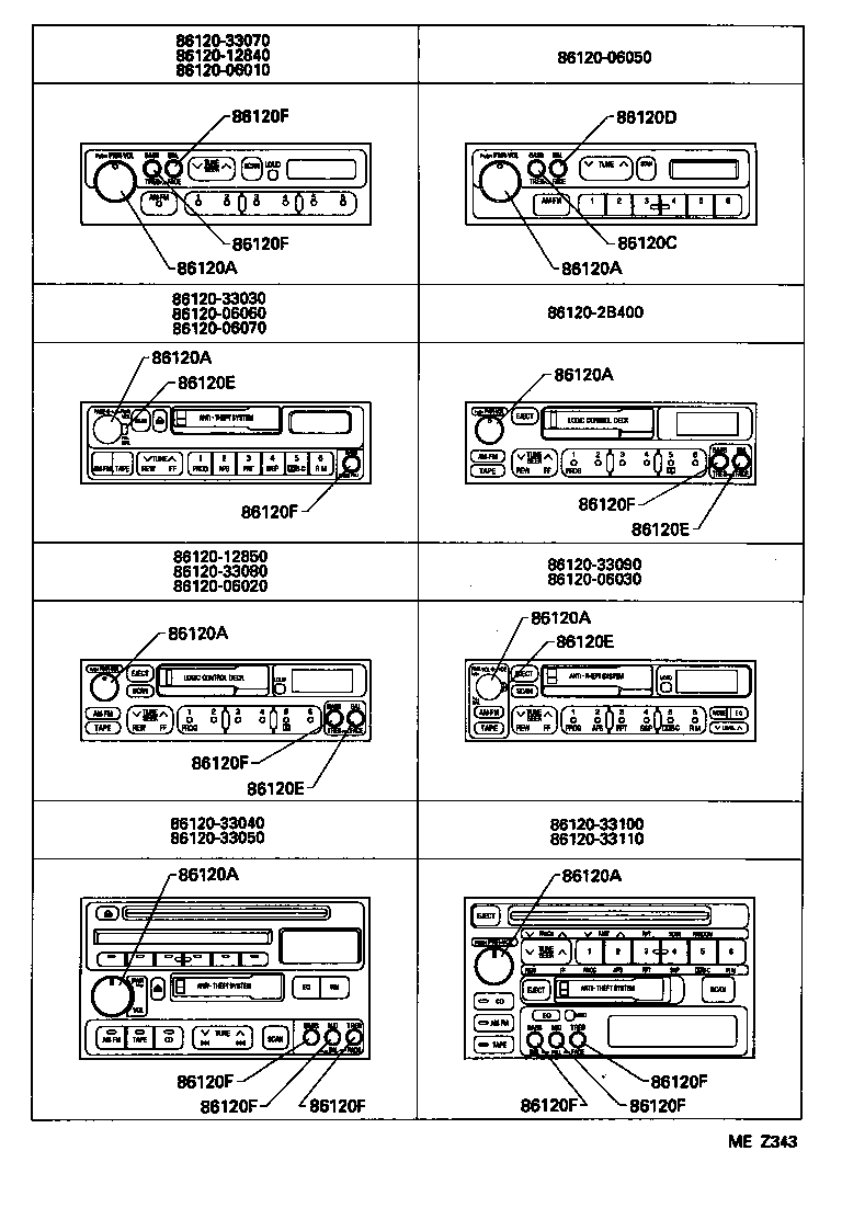 86280-06010 AMPLIFIER ASSY, STEREO COMPONENT product image