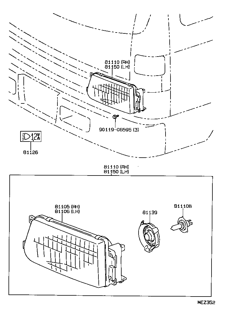 81139-87641 COVER, HEADLAMP SOCKET product image