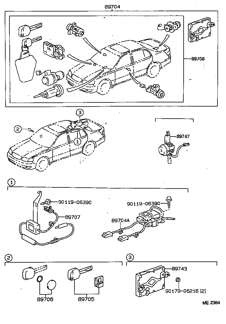 89705-30160 TRANSMITTER, DOOR CONTROL product image