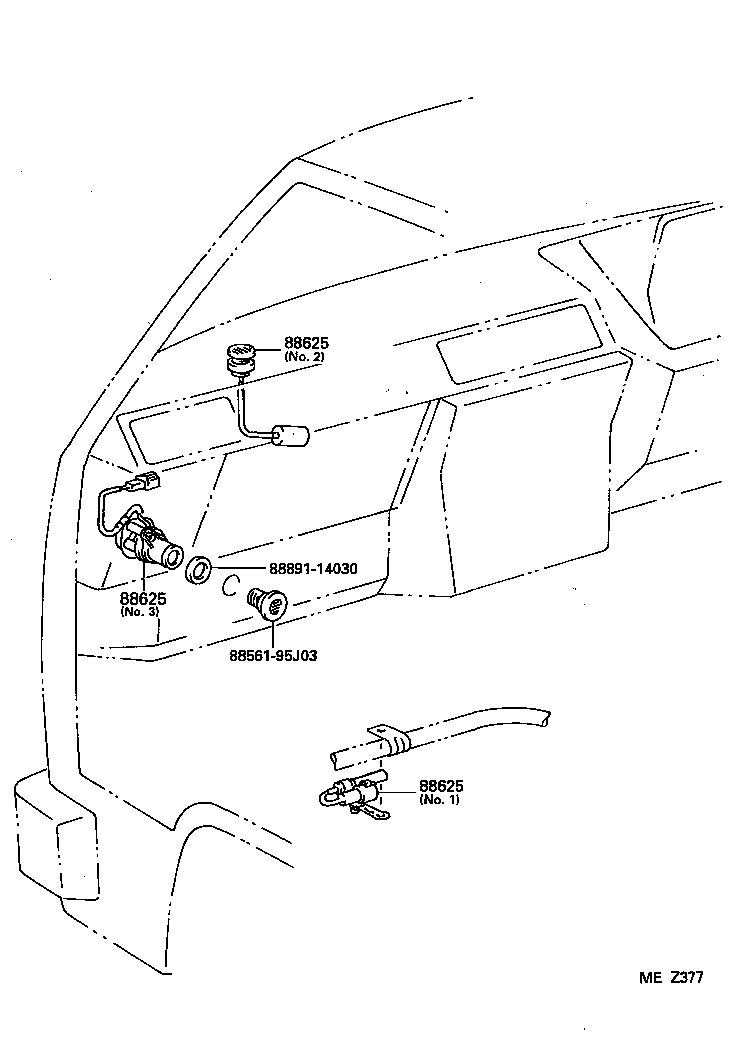 88515-95J01 VALVE, COOLER EXPANSION product image