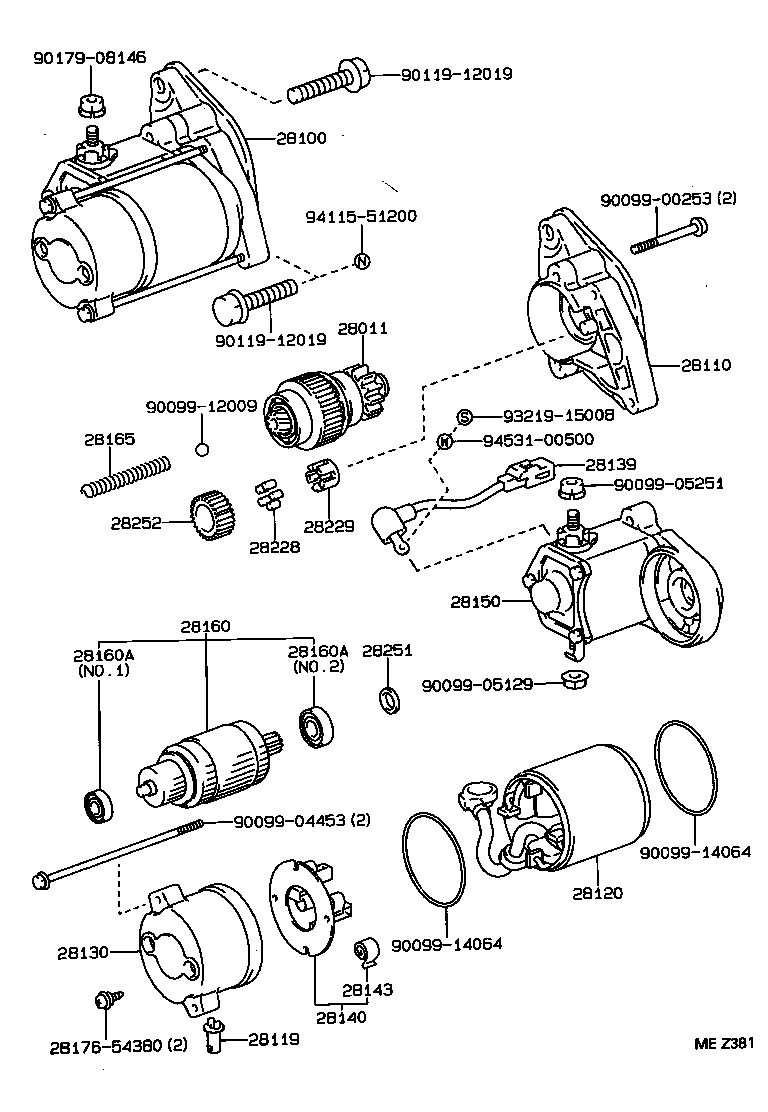 28100-35040 STARTER ASSY product image