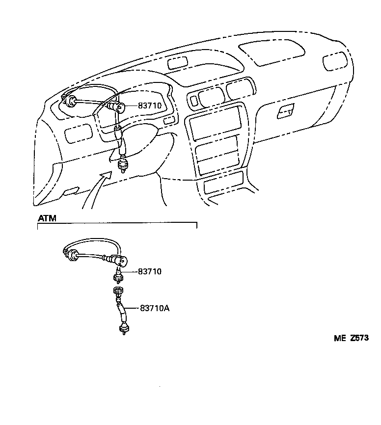83881-16030 TACHOMETER ASSY, ENGINE product image