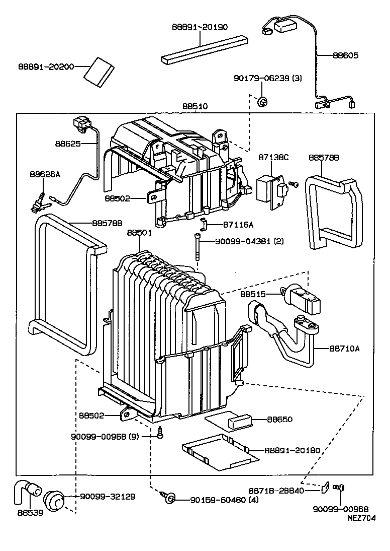 88510-2B620 UNIT ASSY, COOLER product image