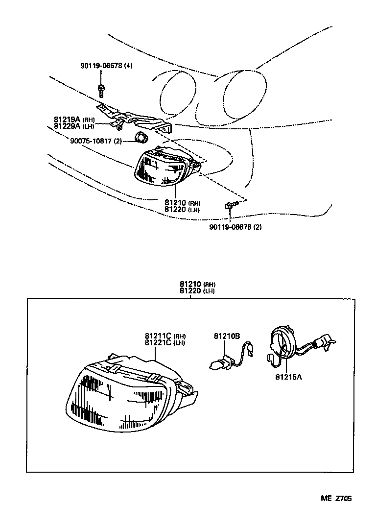 52016-20150 BRACKET, FOG LAMP, LH product image