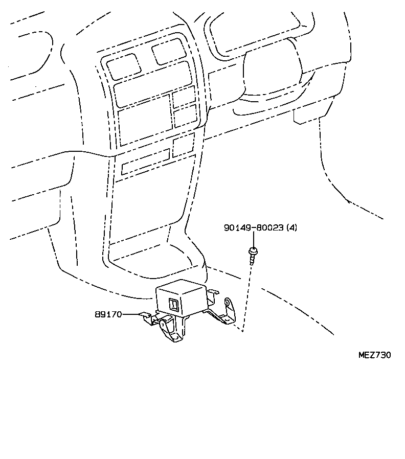 89170-26090 SENSOR ASSY, AIR BAG product image