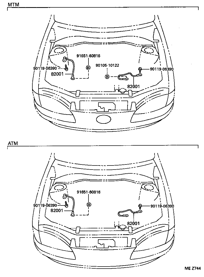 82151-16530 WIRE, FRONT DOOR, RH product image
