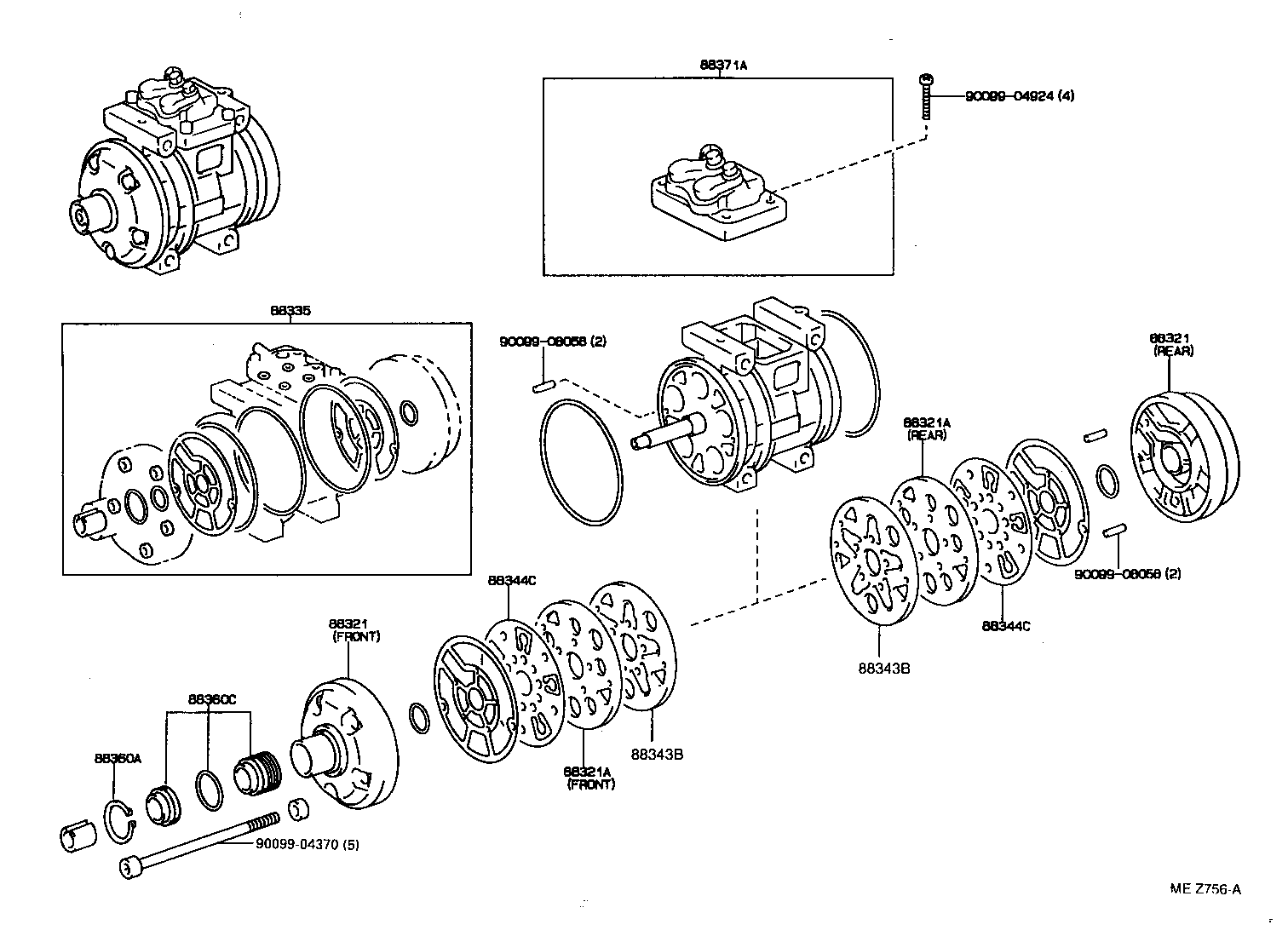 88320-25110 COMPRESSOR ASSY, COOLER product image