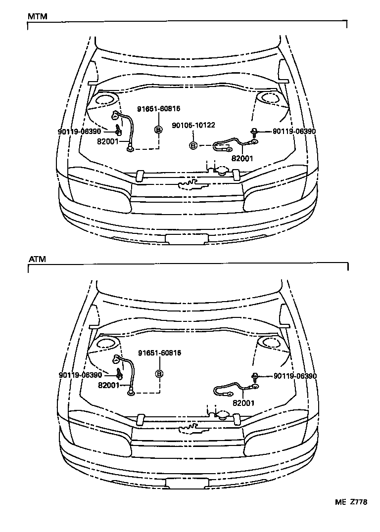 82151-16660 WIRE, FRONT DOOR, RH product image