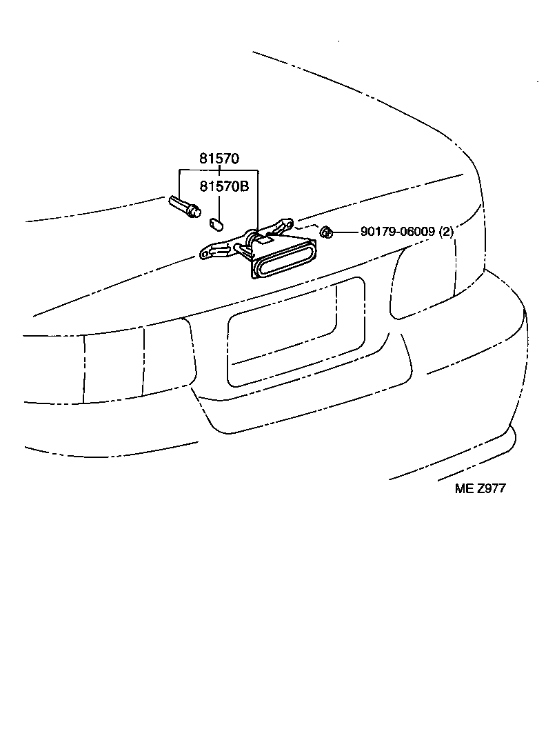 81570-20220 LAMP ASSY, CENTER STOP product image