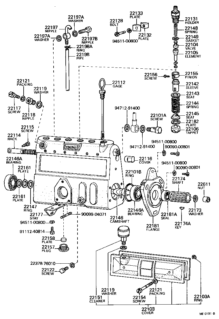 22114-47010 RACK, CONTROL product image