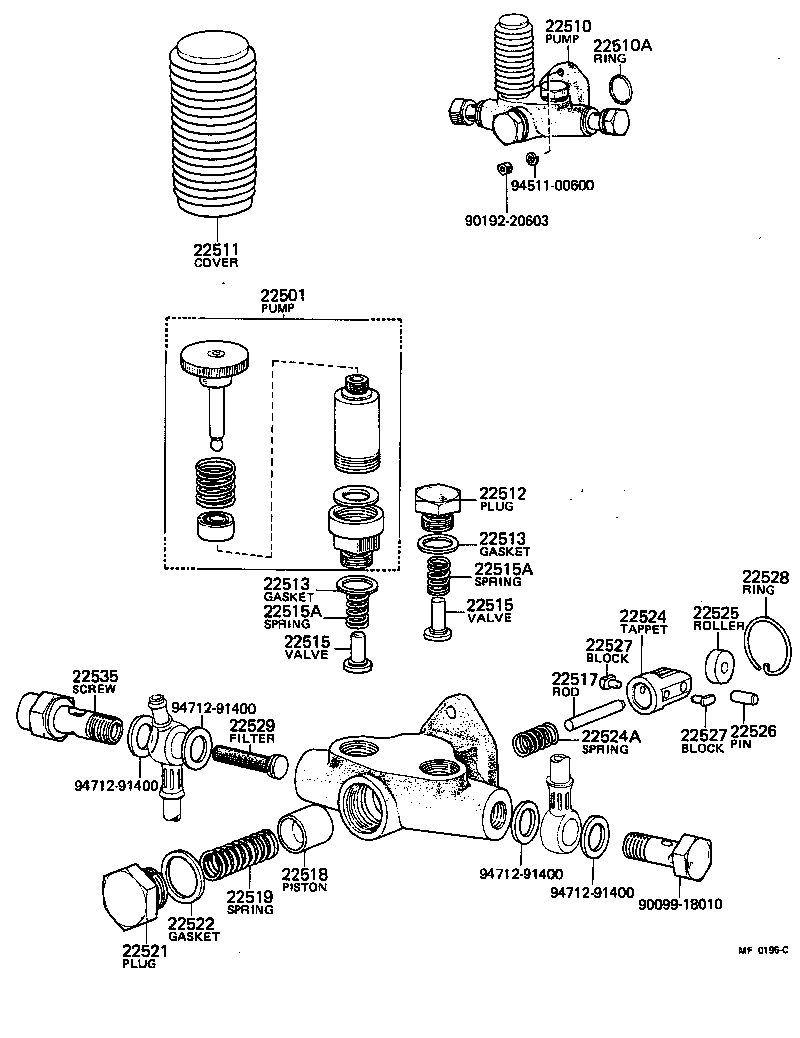 22518-77020 PISTON, FEED PUMP product image