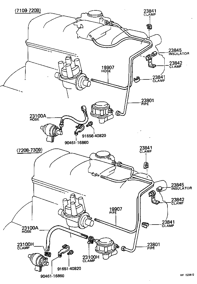 90461-10707 CLAMP, FUEL PIPE(HOSE), NO.3 product image