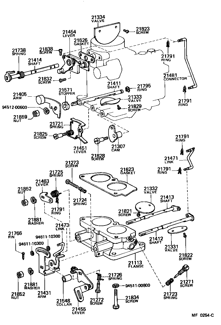 21406-60071 LEVER, THROTTLE product image
