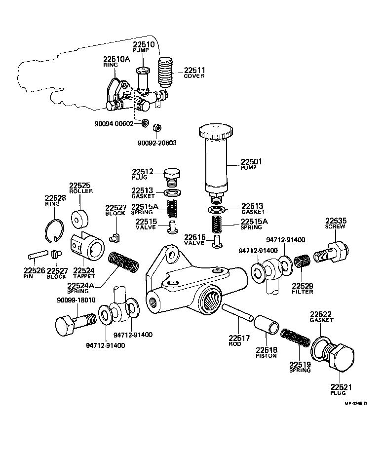 22510-46010 PUMP ASSY, FUEL FEED product image