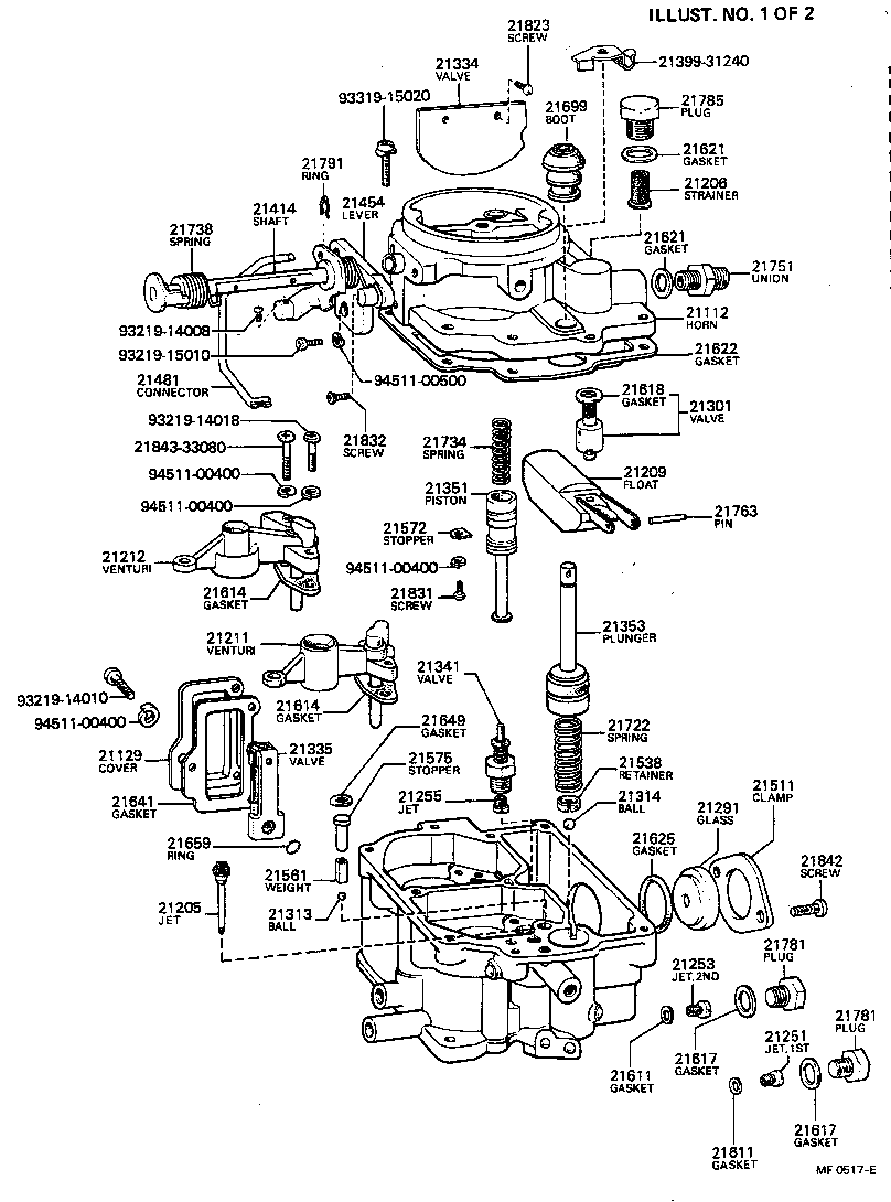 21013-44053 FLANGE, CARBURETOR product image
