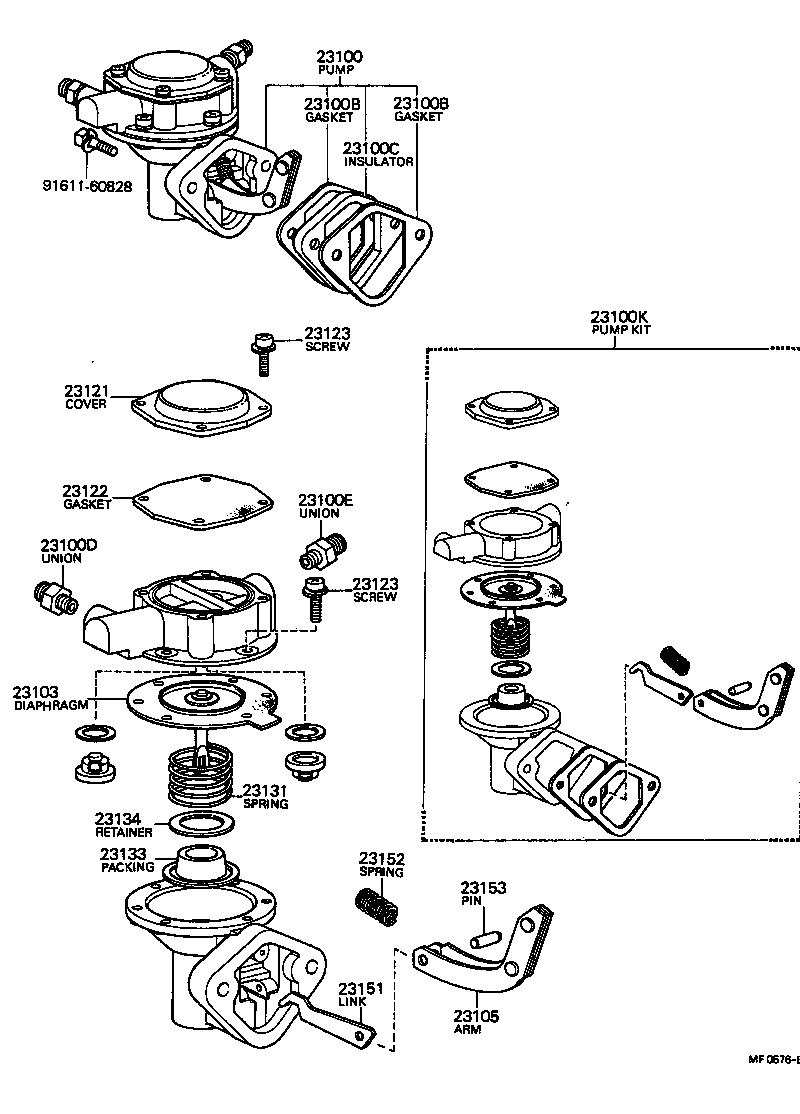 04231-25010 PUMP KIT, FUEL product image