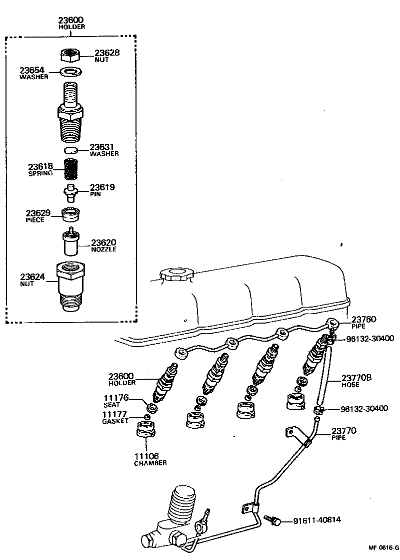 Toyota 11106-56010 CHAMBER SUB-ASSY, COMBUSTION