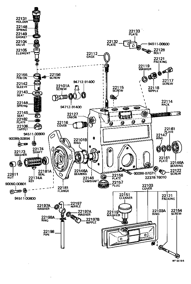 22114-47010 RACK, CONTROL product image