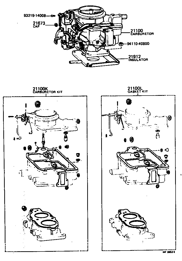 21100-24481 CARBURETOR ASSY product image