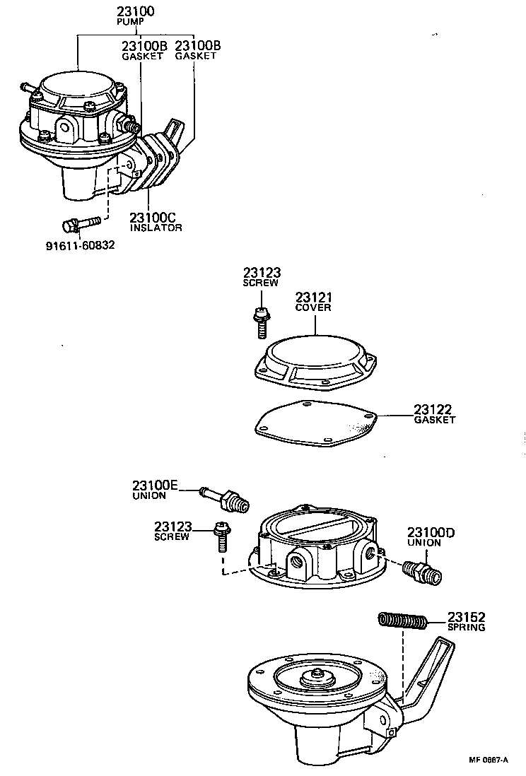 23100-39016 PUMP ASSY, FUEL product image