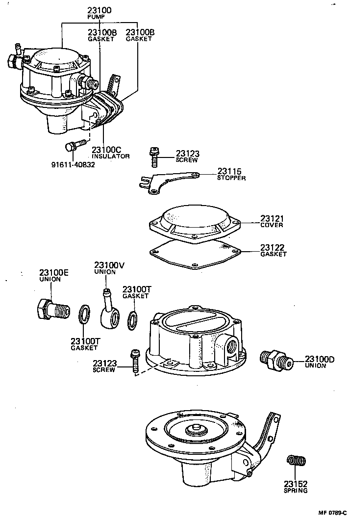 23100-39016 PUMP ASSY, FUEL product image